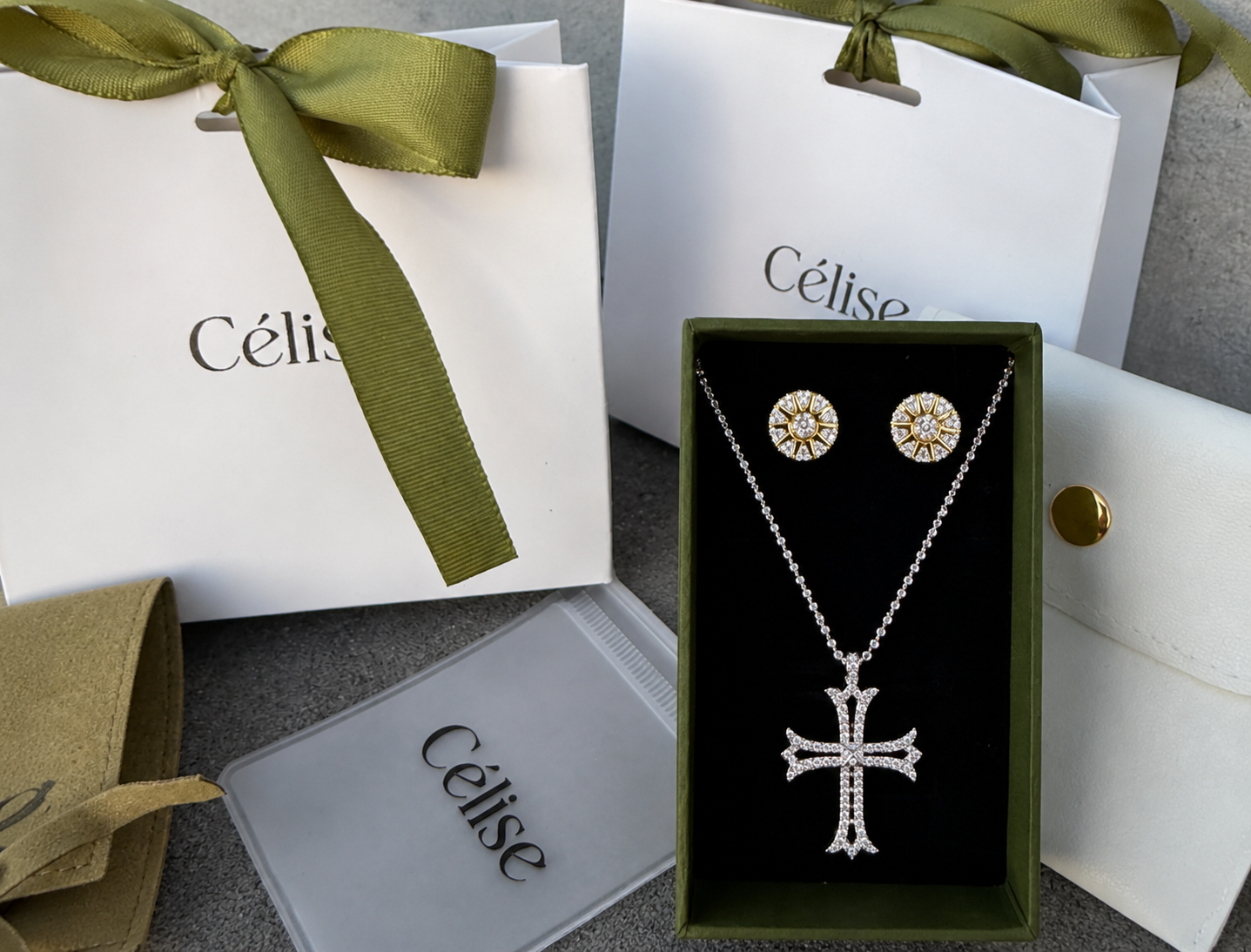 Colier Cross Célise Jewels 925