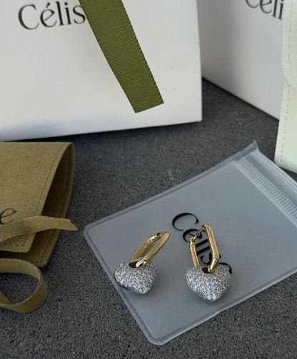 Crystal Love Earrings - Cercei Célise