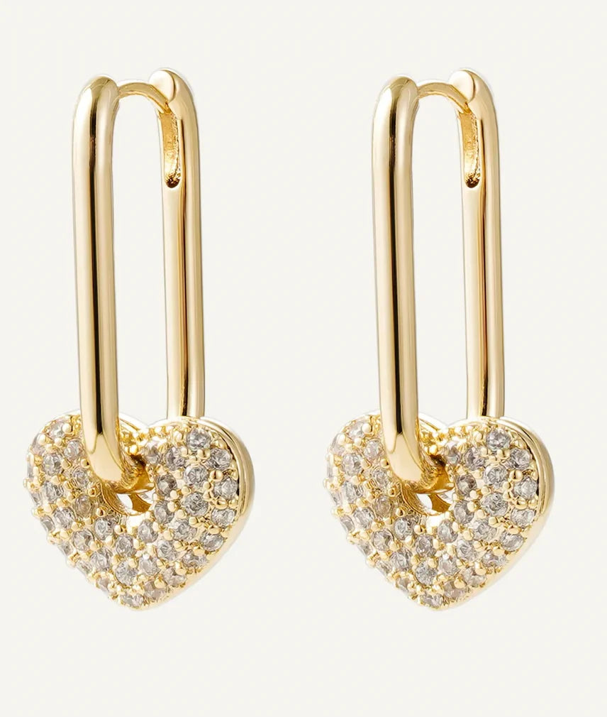 Crystal Love Earrings - Cercei Célise