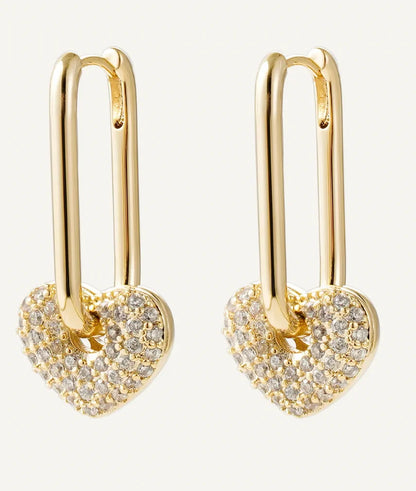 Crystal Love Earrings - Cercei Célise